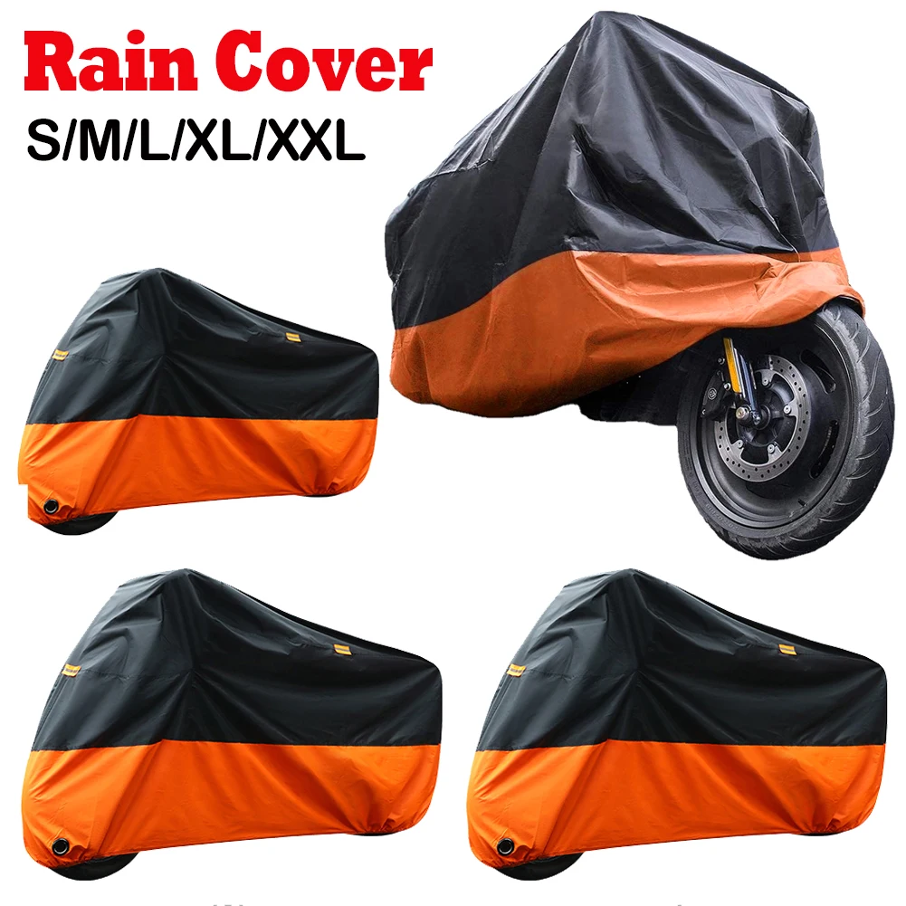 Outdoor Motorbike Scooter Cover Waterproof Dustproof Wear-Resistant Fabric Motorbike Cover Motors Dust Rain UV Protector Cover