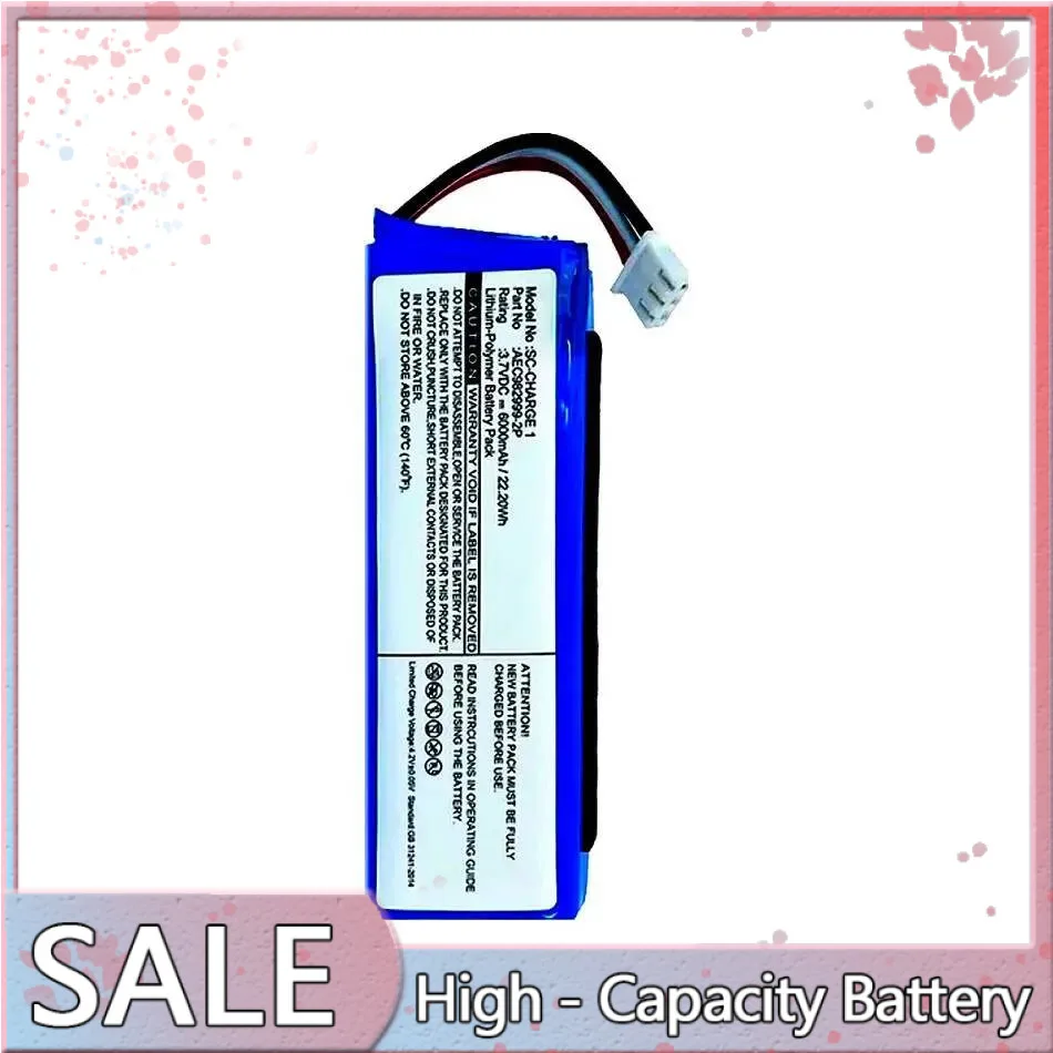 

Environmentally Friendly For Jbl Charge 1 Charge1 AEC982999-2P 6000mAh Portable Bluetooth Speaker Battery