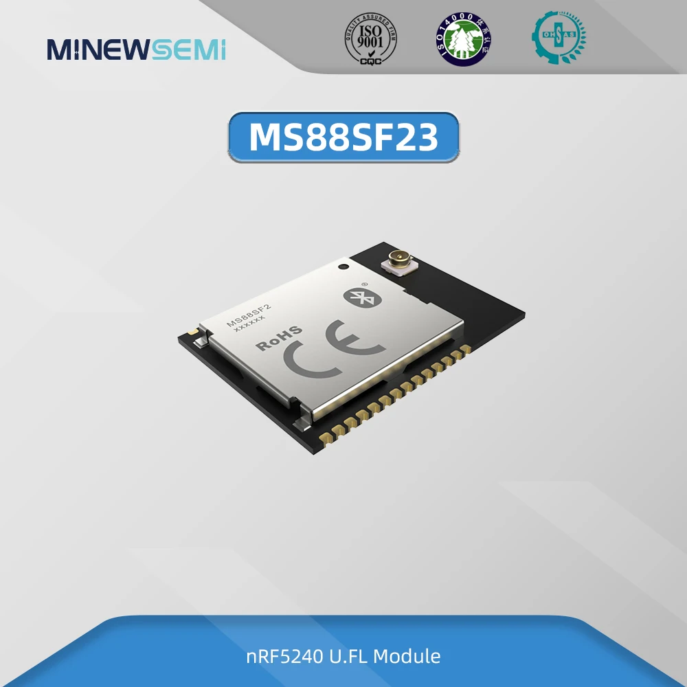 MS88SF23 Advanced nRF52840 RF Module 2.4GHz 8 dBm Long Range Bluetooth ble 5.0 Transmitter and Receiver with USB NFC