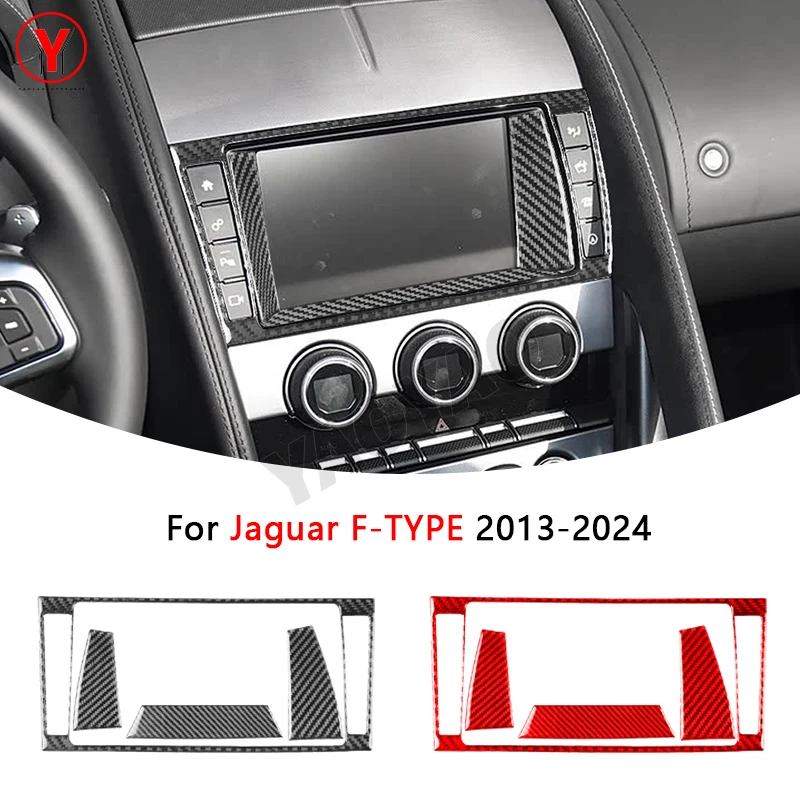 

Carbon Fiber For Jaguar F-Type 2013-2024 Central Control Screen Frame Set Car Accessories Sticker