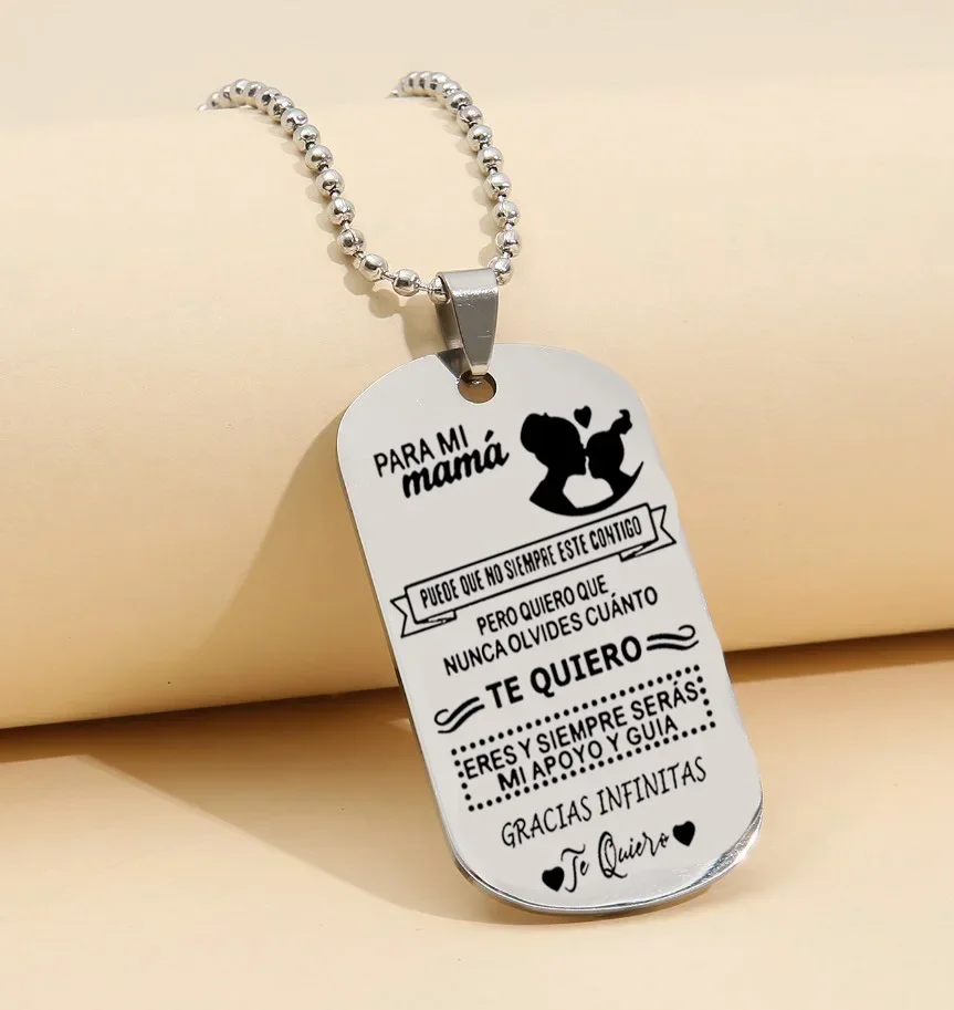 Stainless steel Spanish keychain, given to family and friends