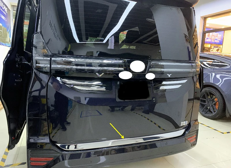 For TOYOTA VOXY/NOAH R90 2022 2023 Stainless Steel Tail Gate Door Cover Trim Rear Trunk Molding Bezel Styling Garnish
