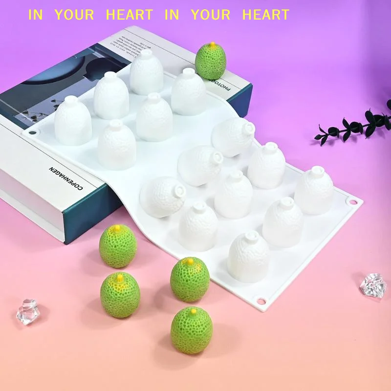 【X】Mousse Cake Silicone Baking Mold Fruit Series Hami Melon Lychee Blueberry Grape