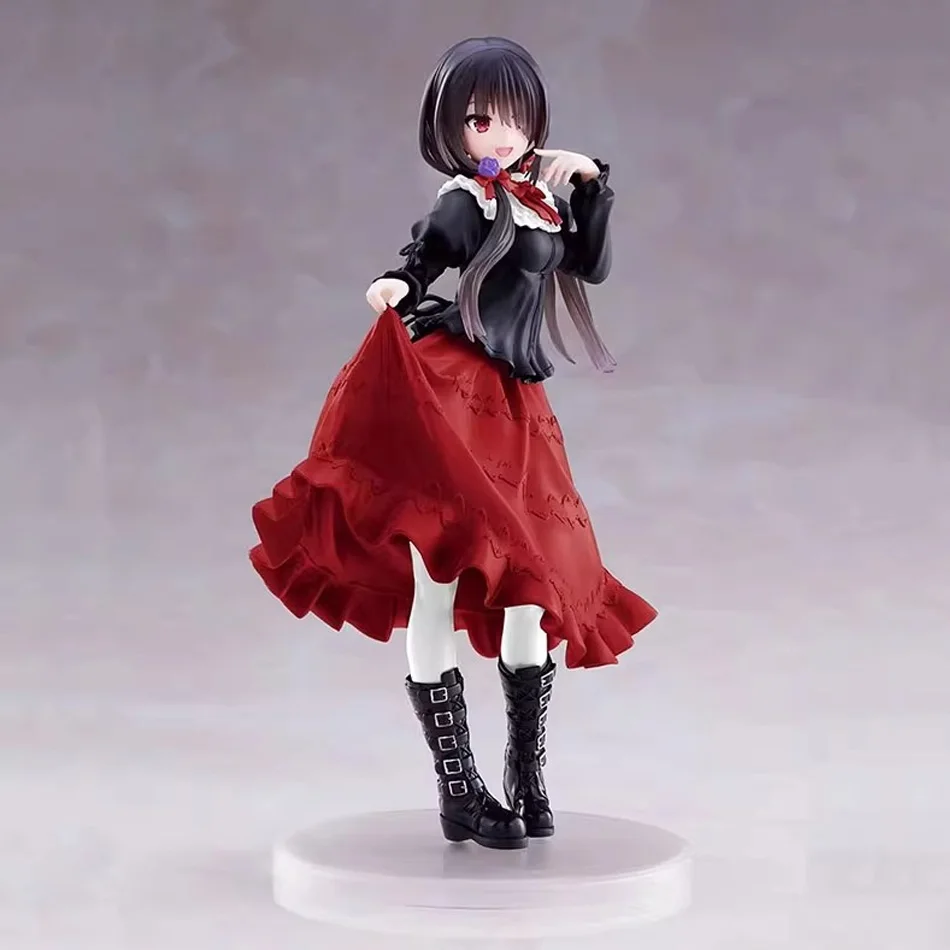 

Аниме-фигурка DATE A LIVE Токисаки Куруми, милая модель девушки, игрушка из ПВХ, в красном платье, стоячая фигурка, украшение для автомобиля, подарок