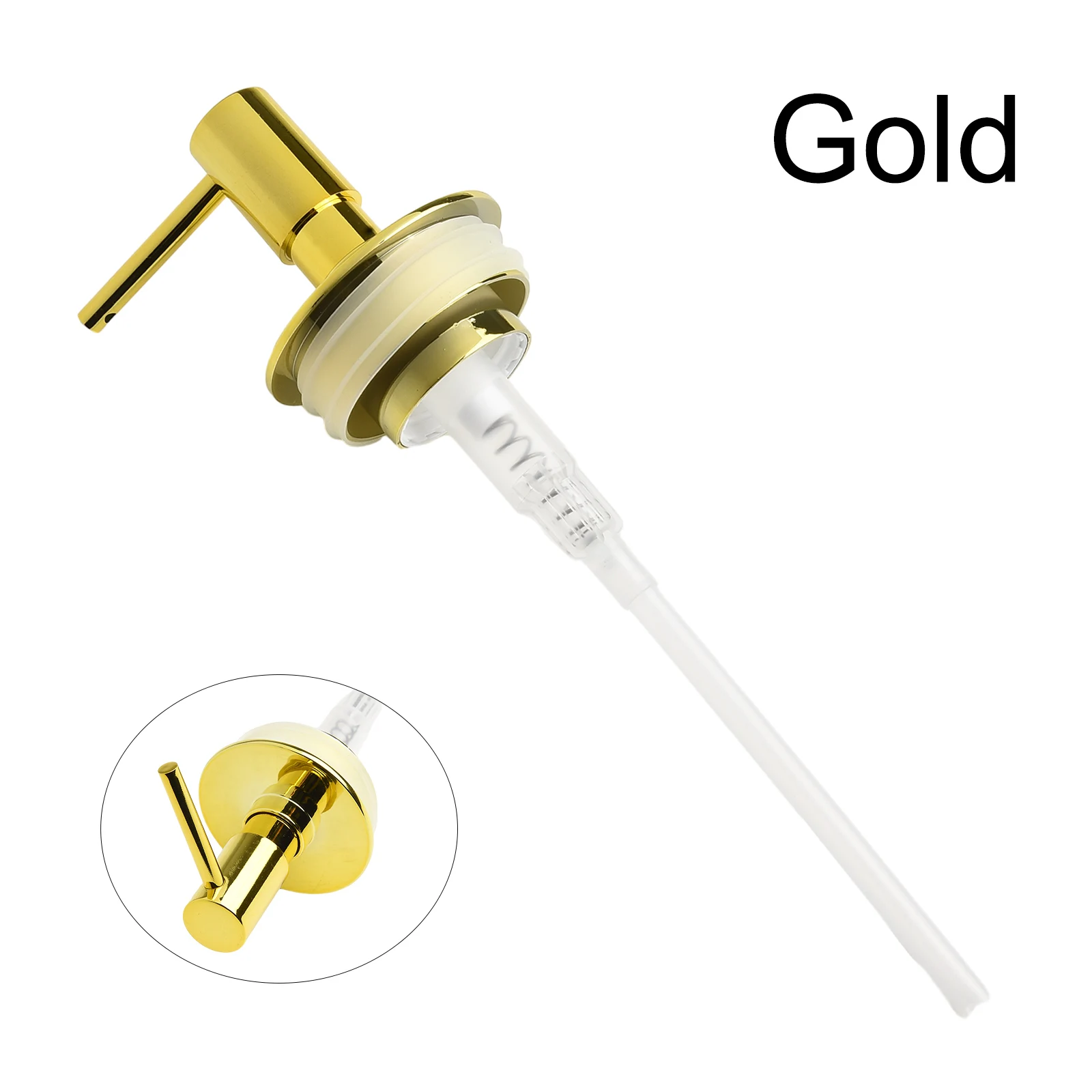 ABS Pump Head Manual Press Pump Head Salon Use Easy To Use Sturdy Spring Design Long-lasting Durability Smooth Distribution