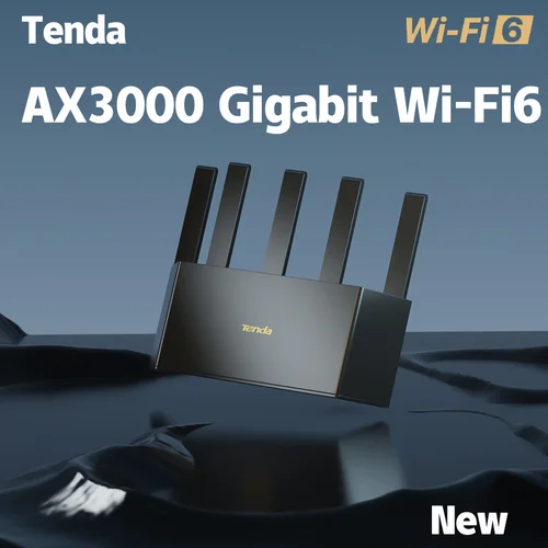 Tenda AX3000 MESH WiFi6 Gigabit enrutador inalámbrico 3000M velocidad inalámbrica 2,4G y 5G doble banda para juegos en casa punto de acceso inteligente
