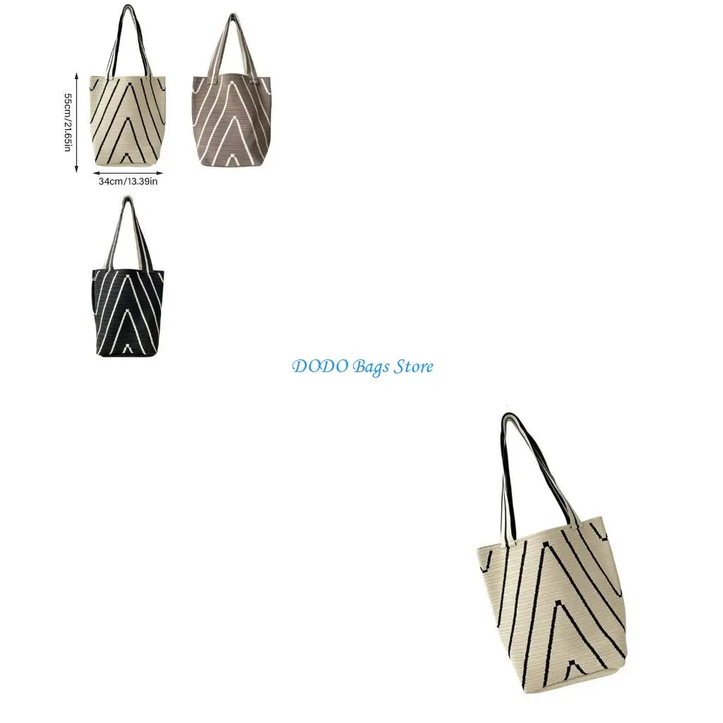 

Женская сумка, вязаная сумка на плечо, сумка для покупок, сумка для свиданий, сумка-ведро, сумка подмышки, большая вместительная