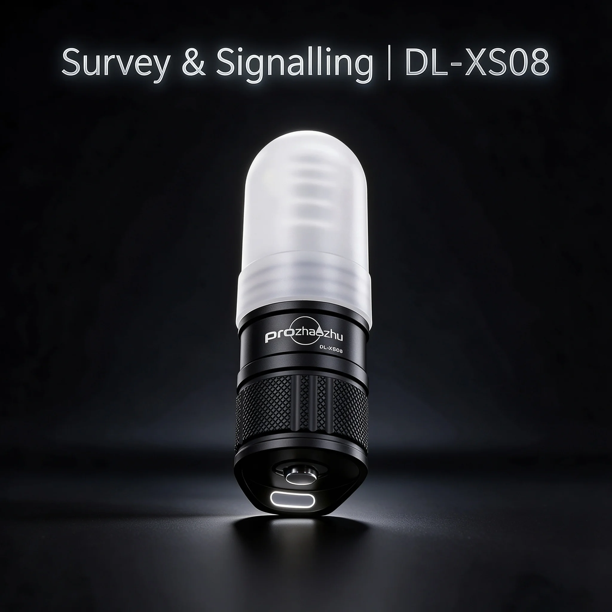 PROZHAOZHU DL-XS08 4000LM Tri-Color 360 Degree Dive Strobe White Red Blue Type-C 145m Signal Beacon Night Cave Wreck Reef Diving