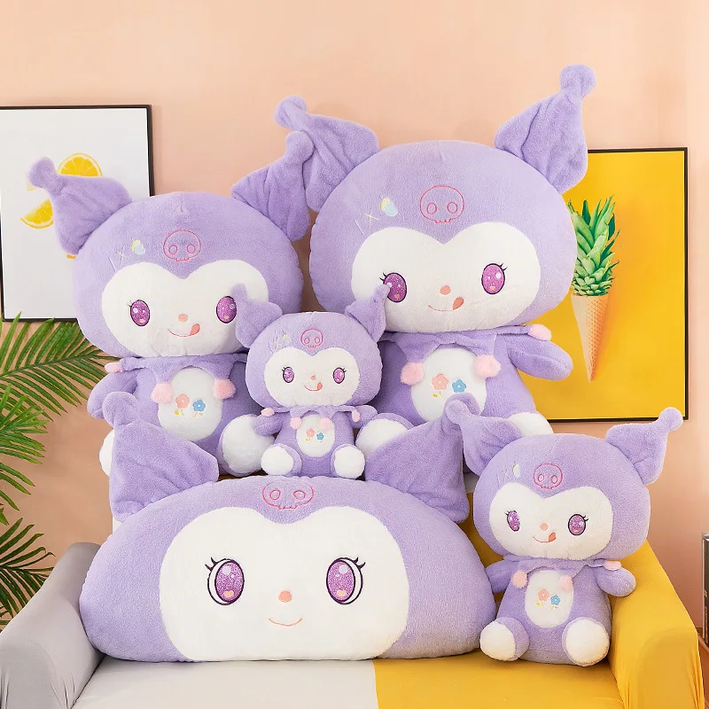 

80cm Kawaii Sanrio Kuromi Plush Toy Cute Pillow Sanrio Plush Doll Stuffed Animal for Kids Birthday Gift Wholesale Cross Border