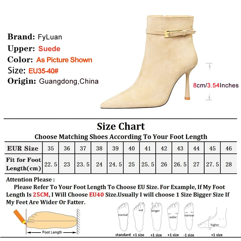 الخريف أحذية للنساء 9 سنتيمتر خنجر الجلد المدبوغ أشار تو الأحذية مكتب حفلة الجانب سستة موضة مشبك معدني عالية الكعب أحذية بوت قصيرة