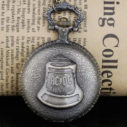 Vintage bronzen quartz zakhorloge Hell Bell patroon hanger sieraden kettinghorloge mannen vrouwen klok cadeau collectie
