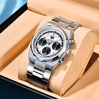 BENYAR 2024 New Watches Men Luxury Brand Chronograph Male Sport Watches Waterproof Stainless Steel Quartz Watch Relojes Hombre