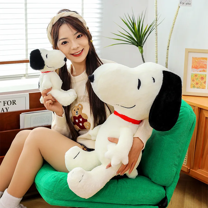 

Kawaii 35/50cm Cartoon Cute Sitting Posture Snoopy Dog Plush Doll Wedding Event Doll Children Birthday Gift for Girlfriend