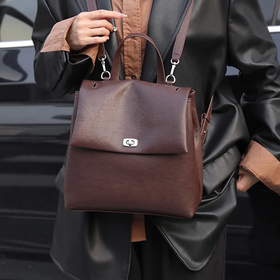 

Женские рюкзаки из натуральной кожи в студенческом стиле, женские сумки на плечо Sac a Dos, повседневные дорожные женские рюкзаки, школьные сумки Mochilas