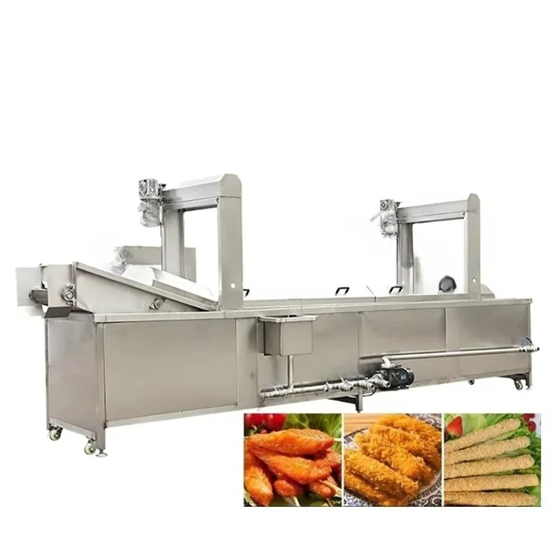 Automatic Commercial Deep Fryer Industrial Frying Machine for Potato Chips Snack and Meat Products