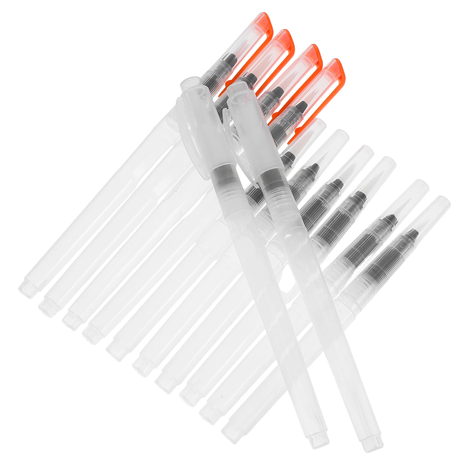 

12pcs Watercolor Brush Set Fine Tip Flat Calligraphy Brushes Portable Painting Tools for Gouache Acrylic Oil Supplies