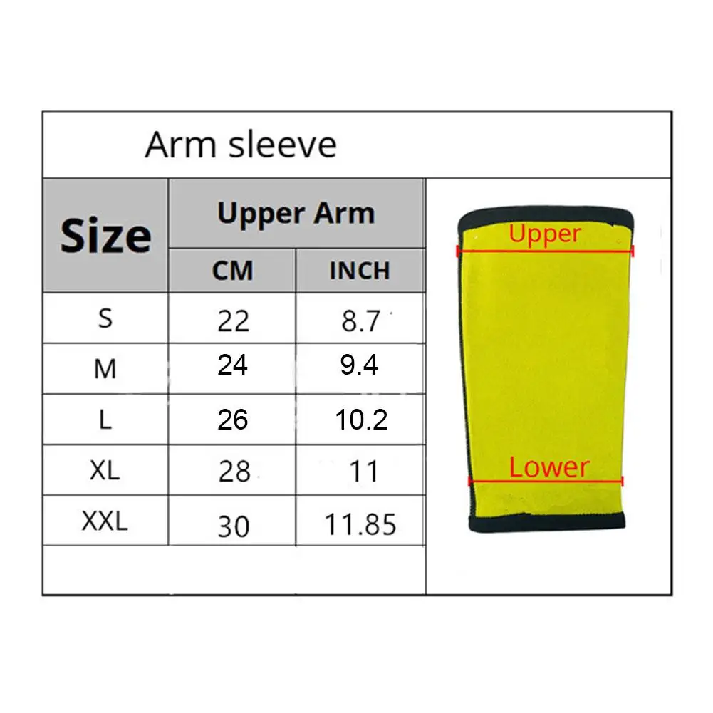 1Pair Arm Trimmers For Women Neoprene Sweating Arm Belt Arm Wraps Fat Burner Arm Shapers Sleeves For Sports Workout Weight Loss