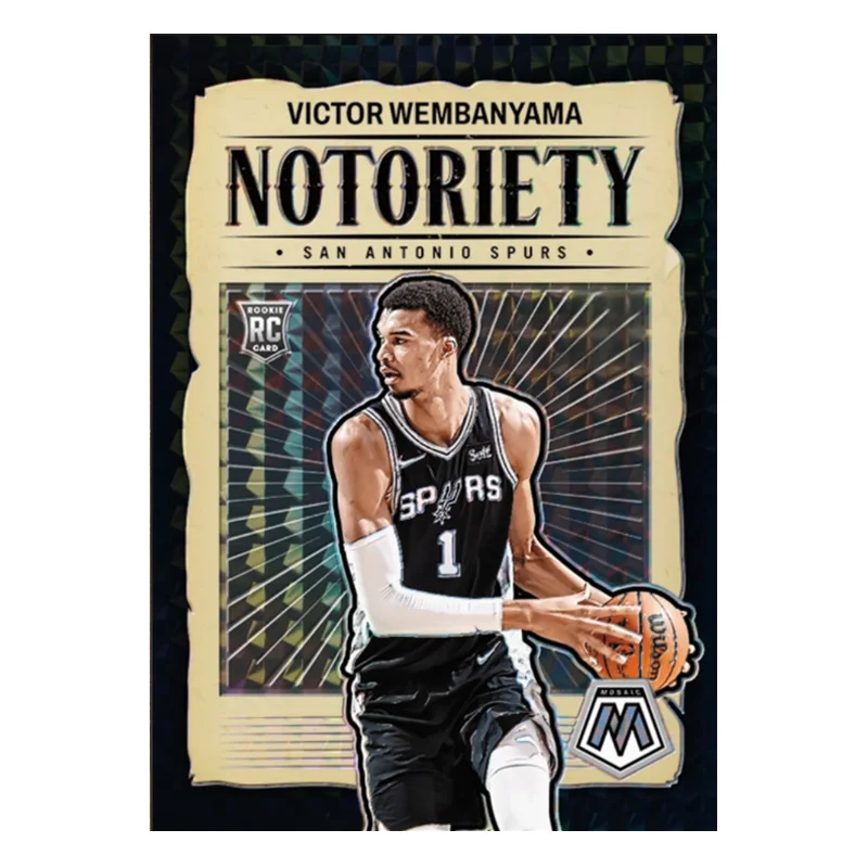 Panini 2024 Notoriety Mosaik Schwarz Diy NBA Basketball Star James Doncic Curry Wembanyama Ausar Thompson Sammelkarten Geschenk