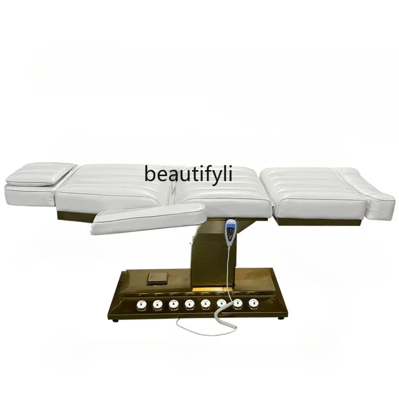 Electric Plastic Bed Beauty Salon Special Facial Bed High-End Light Luxury European and American Style Beauty Electric Bed