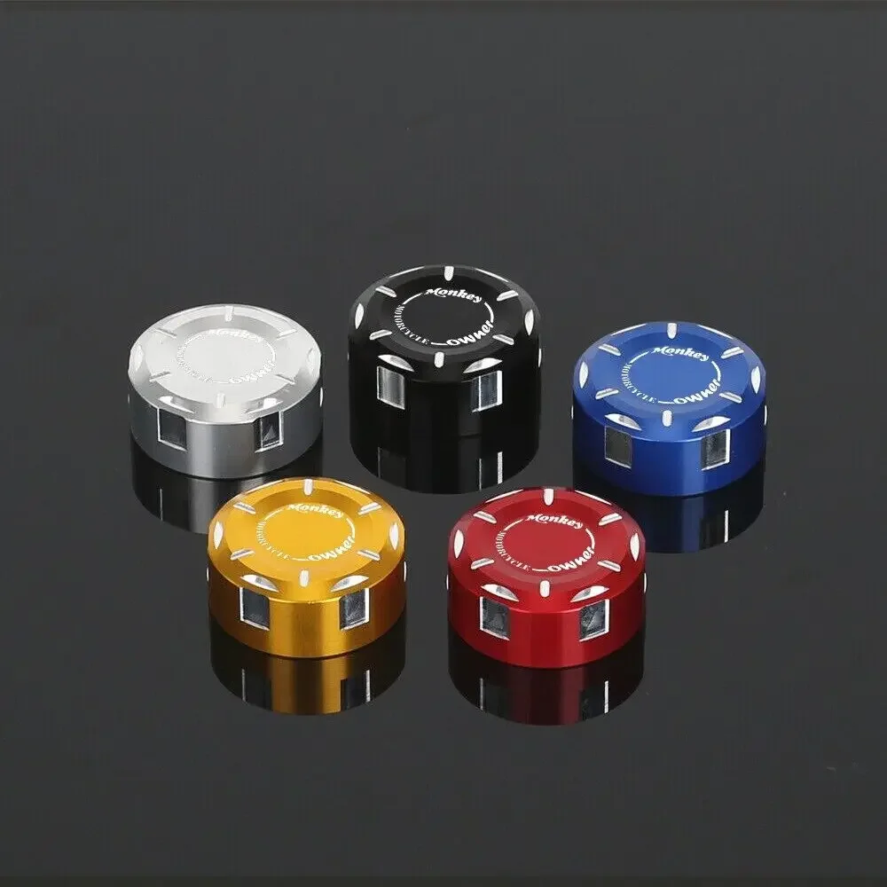 

For HONDA MONKEY125 Monkey 125 DAX125 DAX 125 2018-2023 MONKEY LOGO 3D CNC Material Rear Brake Fluid Reservoir Cover Cap