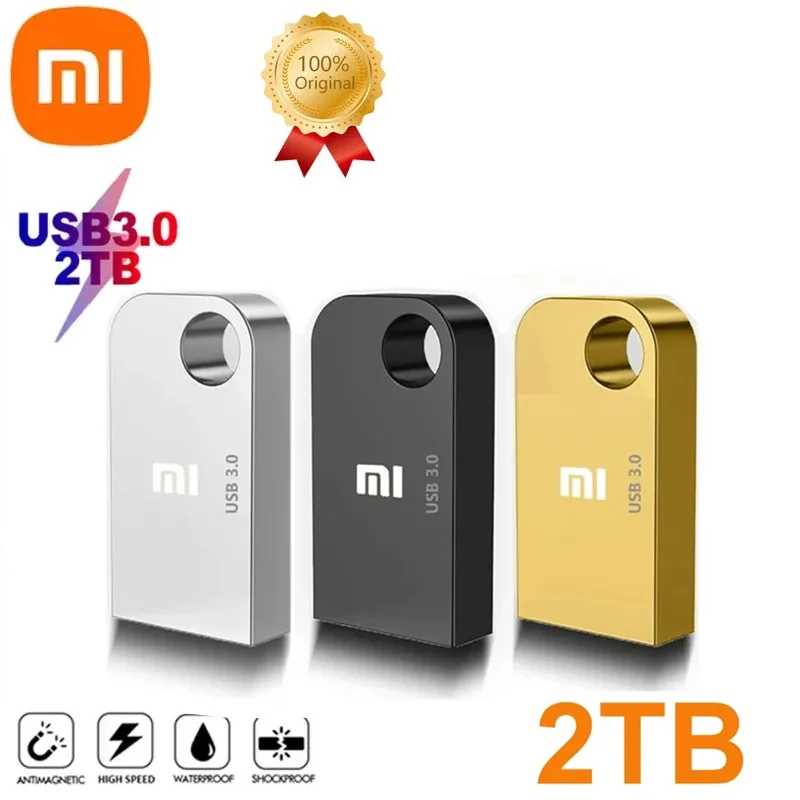 Xiaomi USB 3.1 Flash Drive 2TB High-Speed Transfer Pen Drive 1TB Large Capacity Waterproof Storage Devices For phone Smart Home