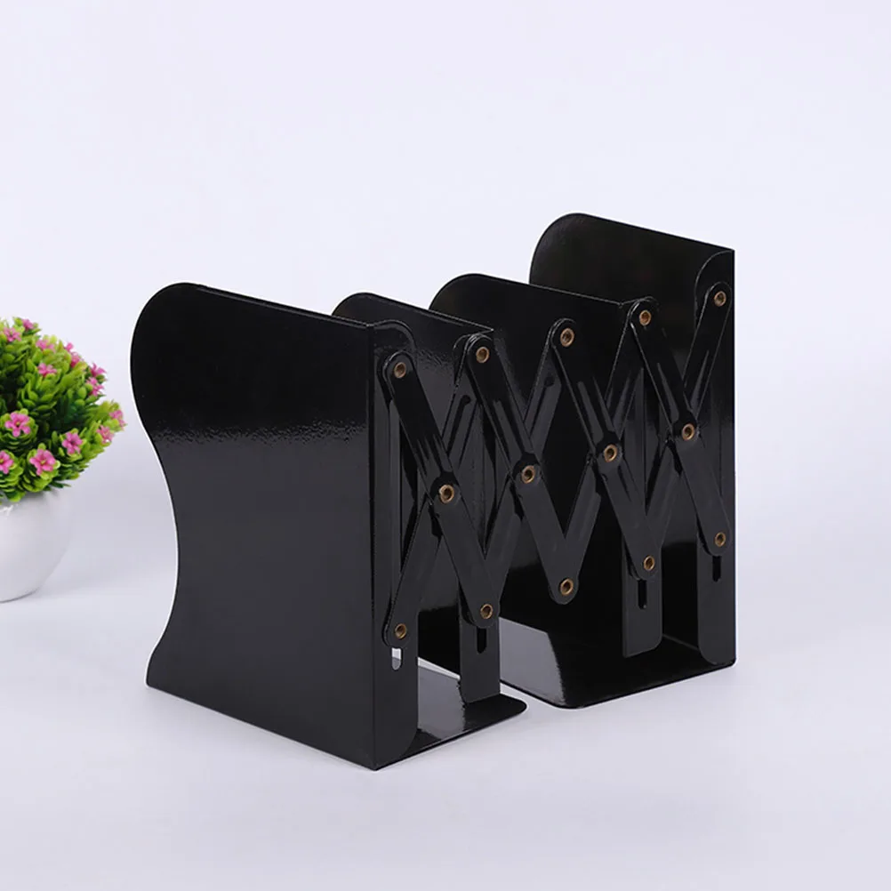 

Desktop Bookends Metal Simple Book Stand Shelf Holders Retractable Rest Heavy Duty Book Organizer Study Room Decor Textbook