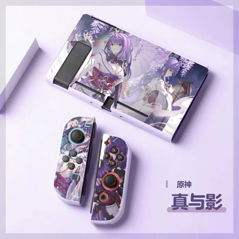 Carcasa Switch Genshin Impact Cover Funda Switch protezione Oled custodia morbida in Silicone per Switch accessori da gioco Shell