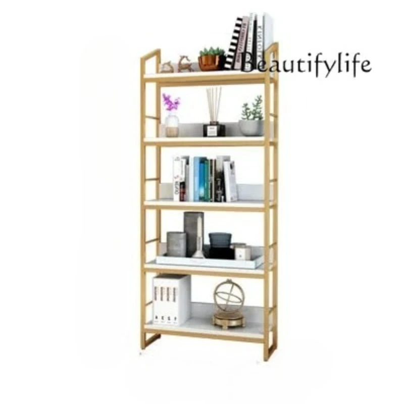 

Nordic wrought iron rack simple household floor storage display rack
