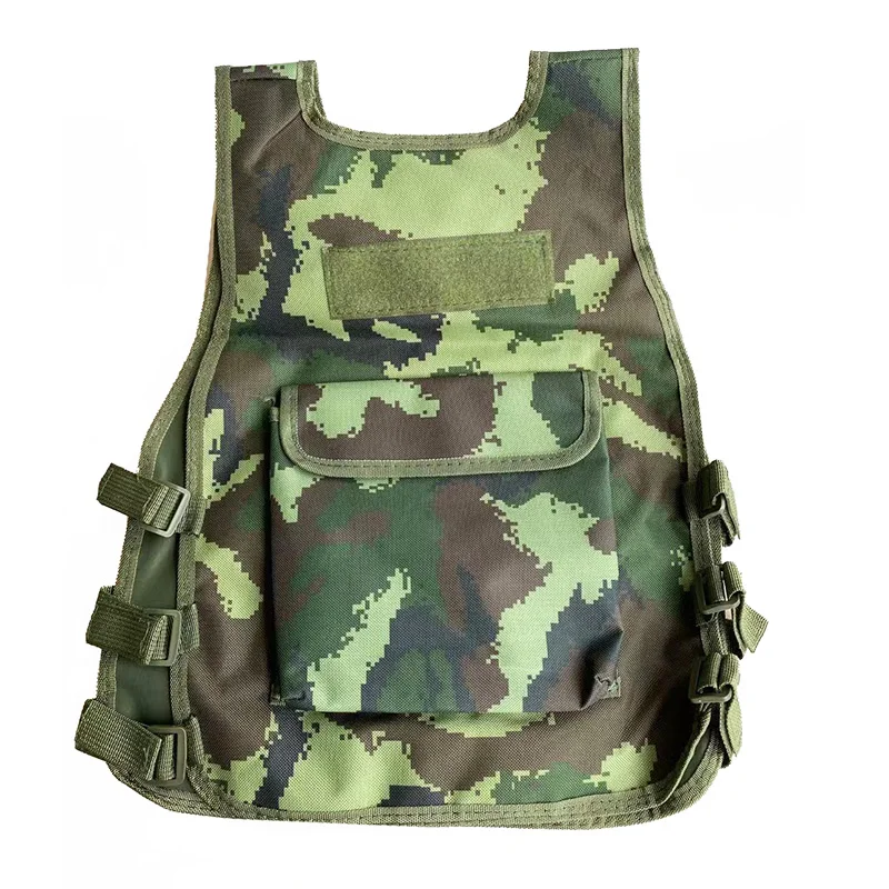 Summer Children Camping Training Camouflage Vest Body Tactical Armor Kids Waistcoat Outdoor Performance CS War Game Hunting Tops