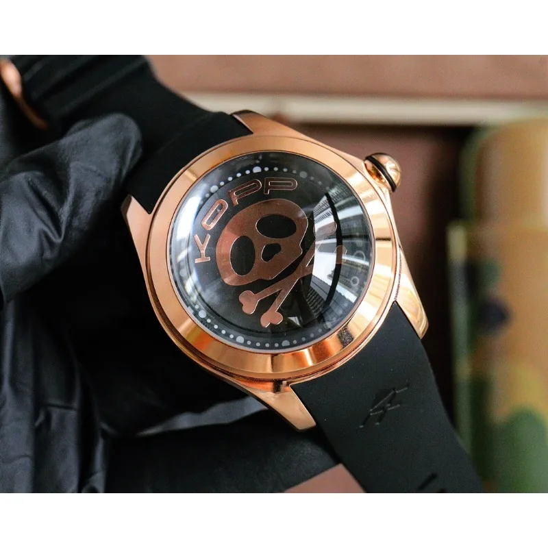 2024corum Mens Watches Automatic Mechanical Watch Tourbillon Sport Clock Leather Casual Business Retro Wristwatch Relojes Hombre