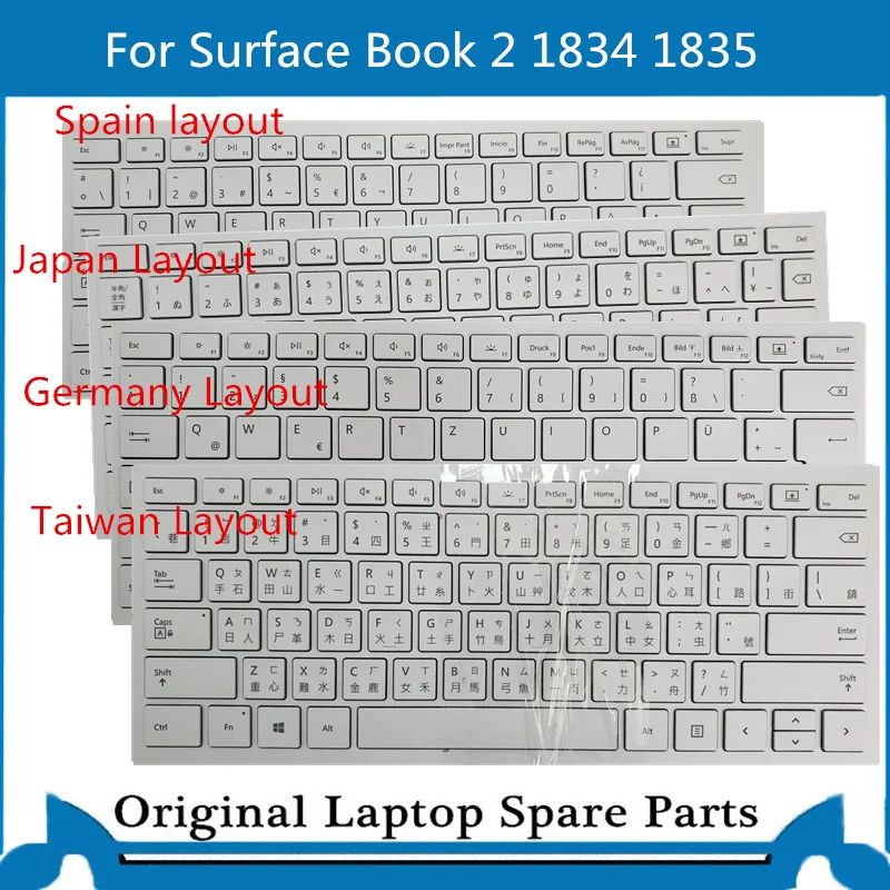 

Original for Microsoft Surface Book 2 Keyboard 13.5 Inch KB Germany Japan Taiwan 1834 1835