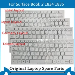 Original  for Microsoft Surface  Book 2  Keyboard 13.5 Inch KB Germany  Japan Taiwan 1834 1835