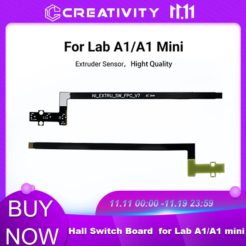 Высококачественная плата переключателя Холла датчика экструдера, совместимая с аксессуарами для мини-3D-принтеров Bambu Lab A1/A1