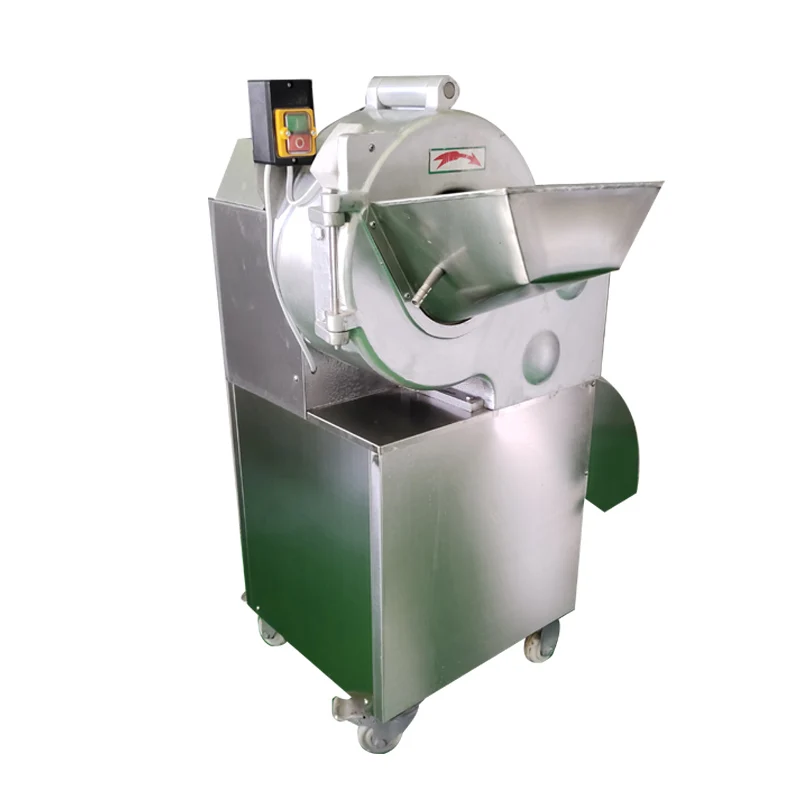 

750W Commercial Fruit Vegetable Slicer Shredder Dicing Machine For Onion Tomato Cabbage Pepper Vegetable Cutting Machine