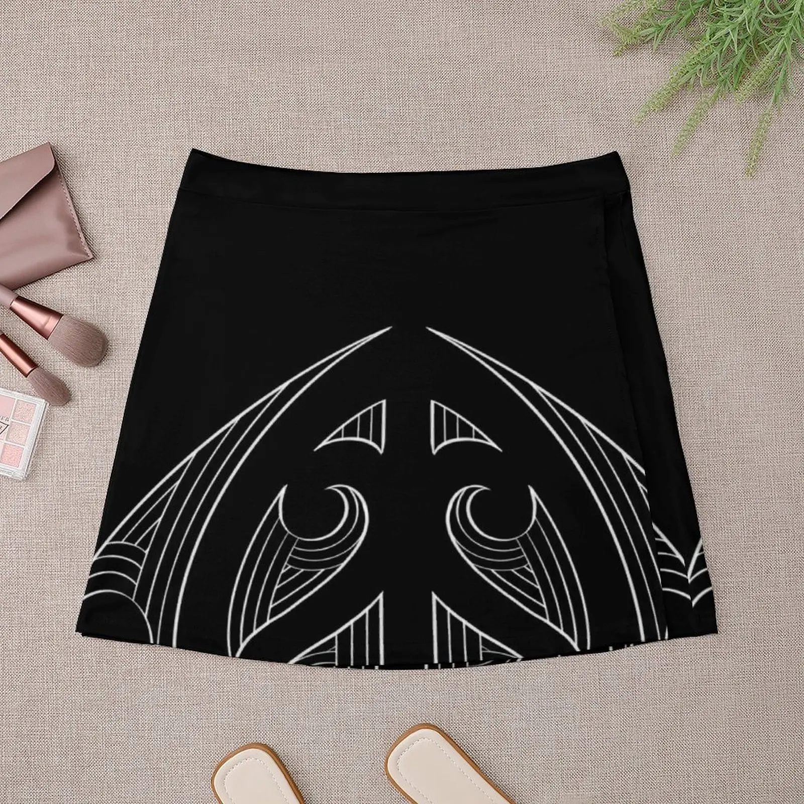 Māori Art Flow Design 9 Minifalda falda de estilo coreano ropa de lujo coreana Minifalda