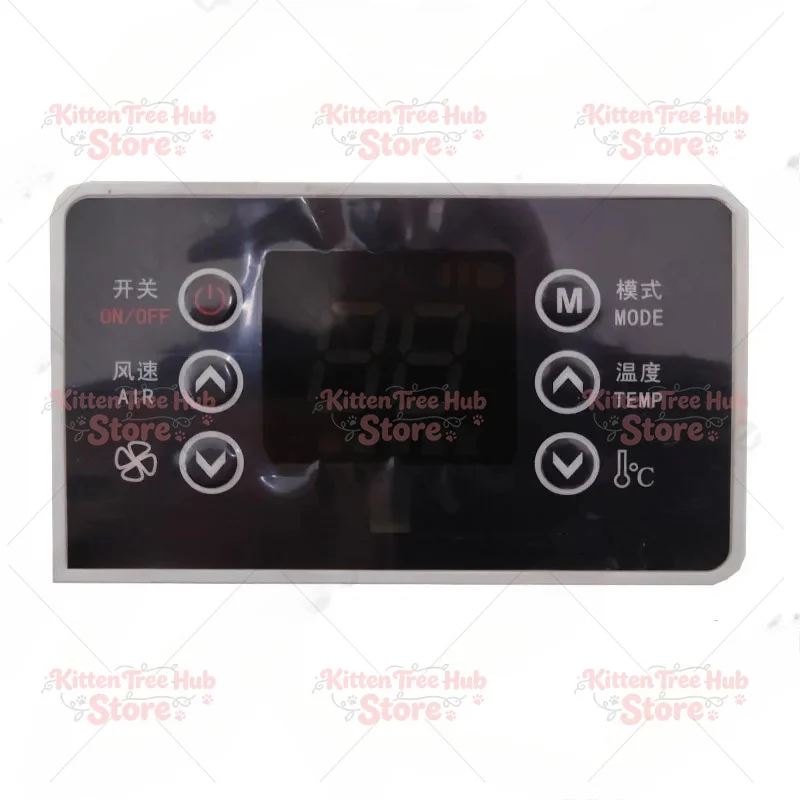Truck and RV modified new 12/24V parking air conditioning control panel with mask