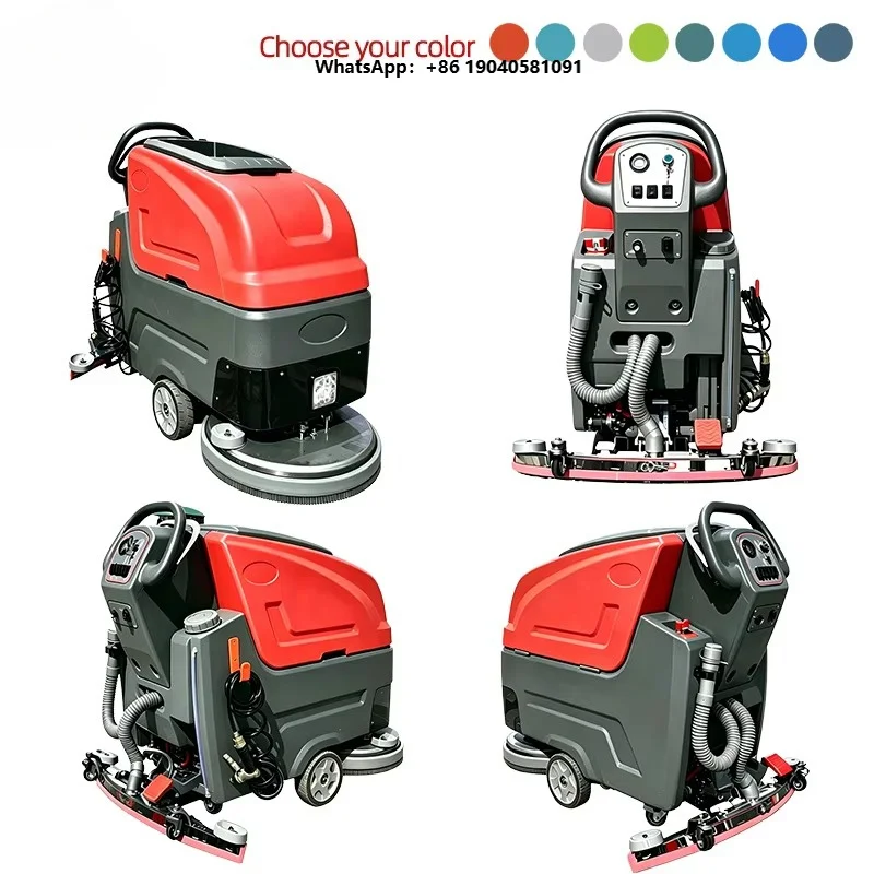 ROD Commercial Hand Push Floor Washer Cleaning Machine for Shopping Mall Supermarket