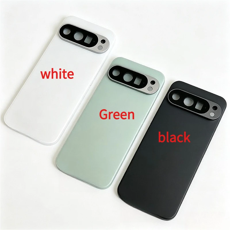 for Pixel9Pro Battery Cover For Google Pixel 9pro Pixel9 Pro 5G GR83Y Rear Door Housing Repair Replacement Parts Camera Lens