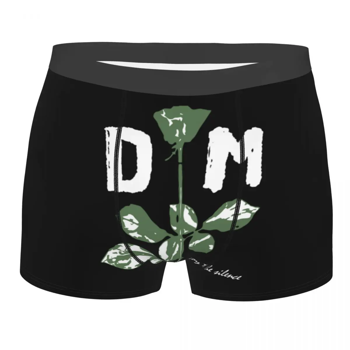 Male Fashion Military Green Music Underwear Depeches Cool Mode Boxer Briefs Breathable Shorts Panties Underpants