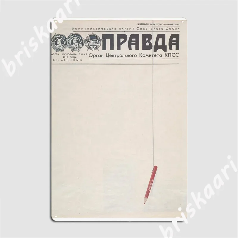 Soviet Propaganda The Truth Metal Signs pub Mural Designing Poster Tin sign Posters