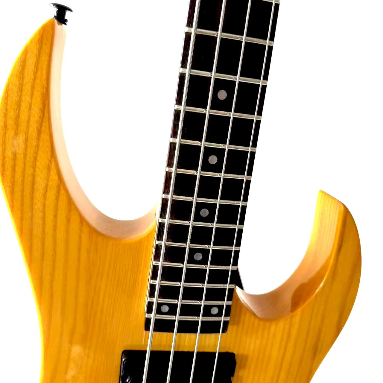 Headless Mahogany Body Canadian Maple Neck 4 Strings Higher Quality Bass Electric Guitar From China  Production view 2