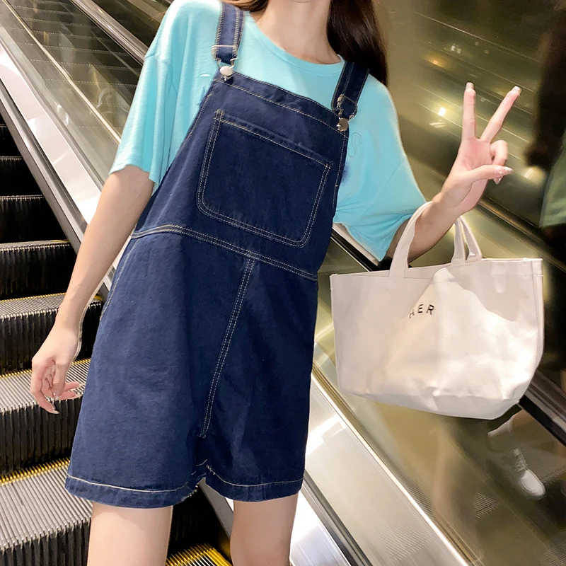 Rompers Women All-match Ulzzang Simple Retro Pockets Solid Streetwear Breathable Fashion Young Students Loose Mujer Cozy Ins New