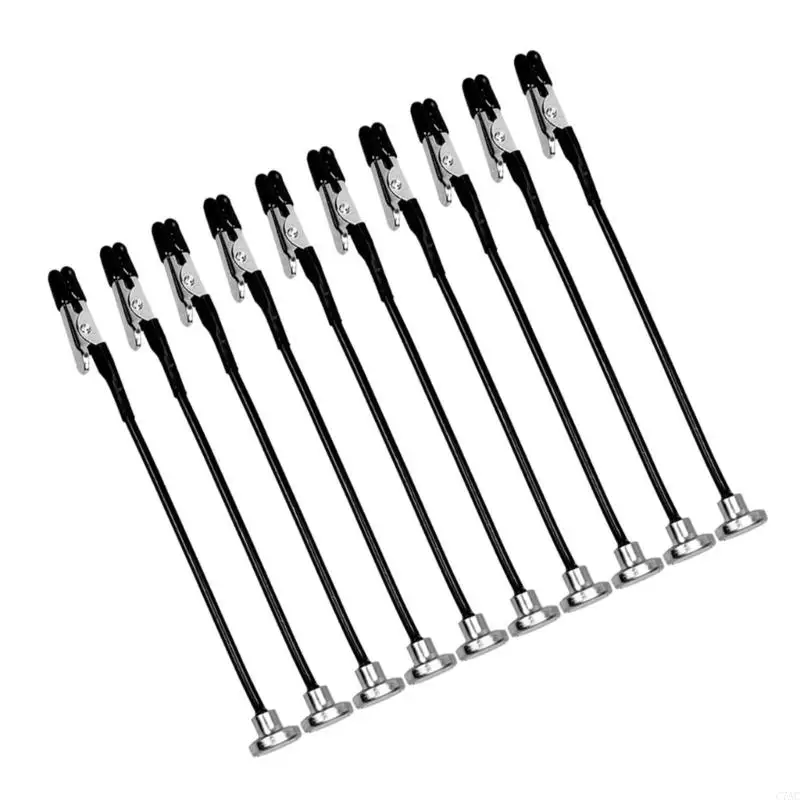 10pcs مقطع التماسيح المرن المغناطيسي لنموذج DIY واللوحة الحرفية C7AC
