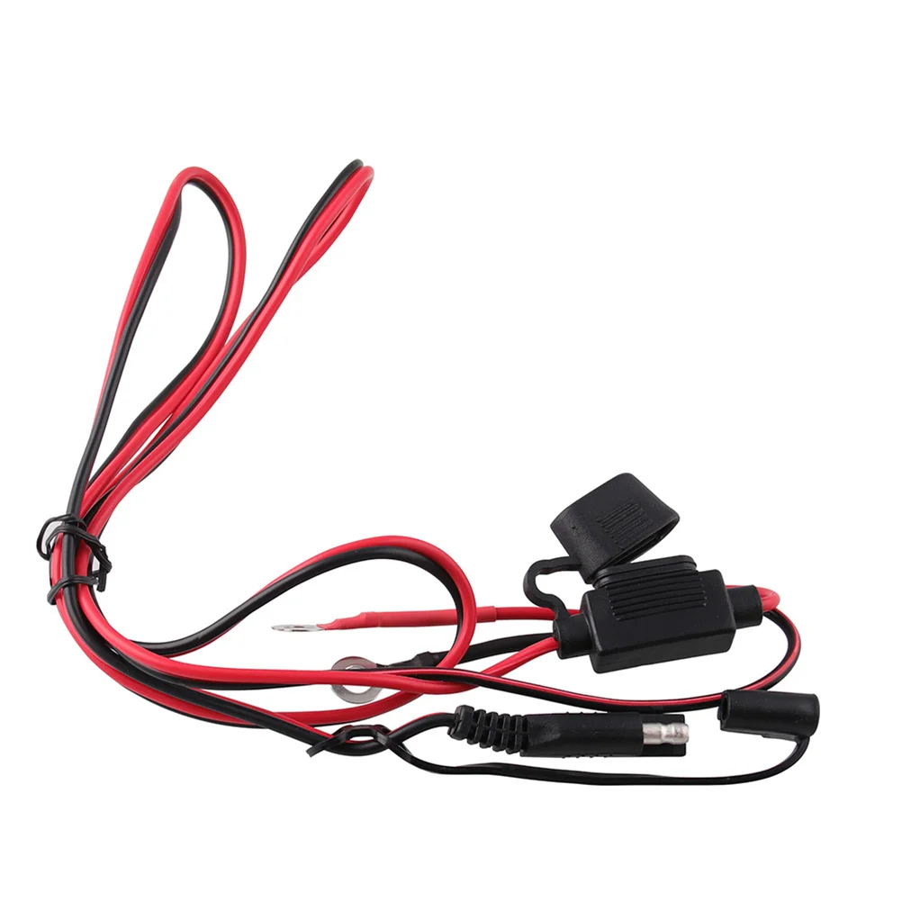 12 V Phone Inline Fuse Power Supply Adapter Dual USB SAE to Mobile Suite Motorcycle GPS Cable