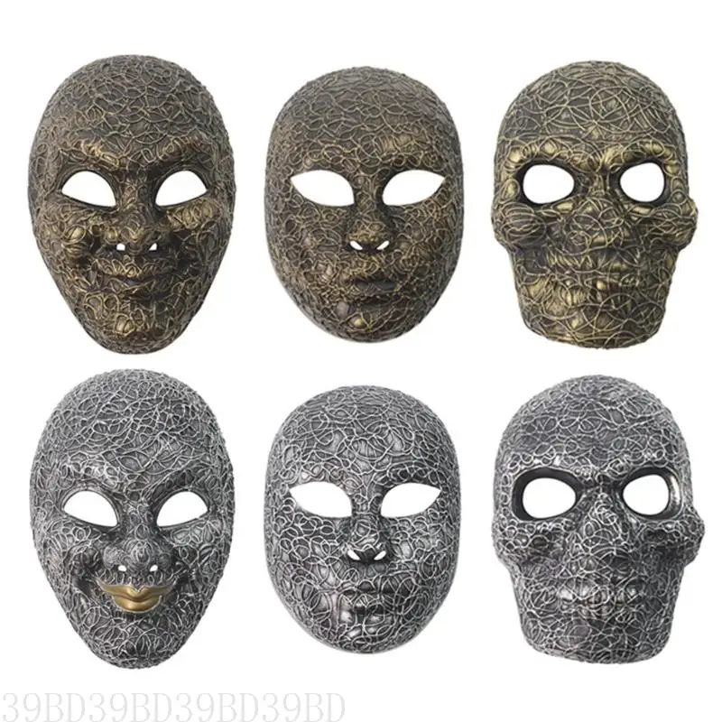 

39BD Mardi Gras Mask Masquerade Mask Party Mask Scary Halloween Mask Skeleton Mask