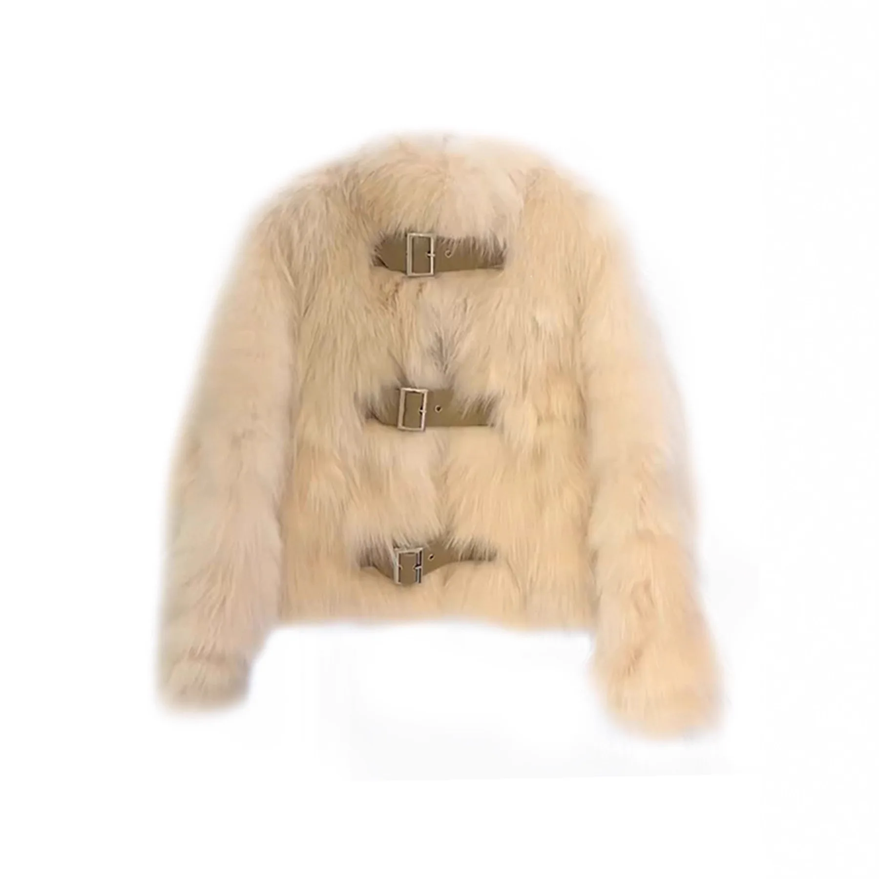 여성용 겨울 롱코트 퍼 칼라 테니드 아우터웨어 부드럽고 따뜻한 엘레 슬레 패션 디자인 센스 밍크 자켓