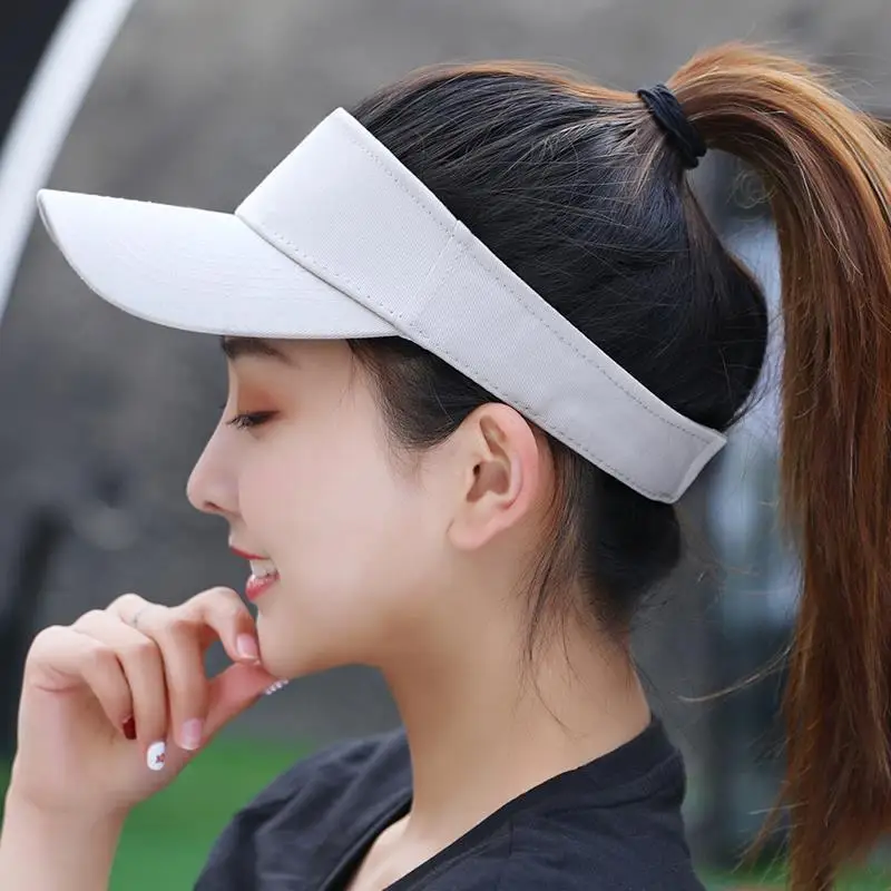 Outdoor Sport Empty Top Hat Women Men Summer Breathable Baseball Cap Running Tennis Sun Hats Adjustable Visor UV Protection Caps