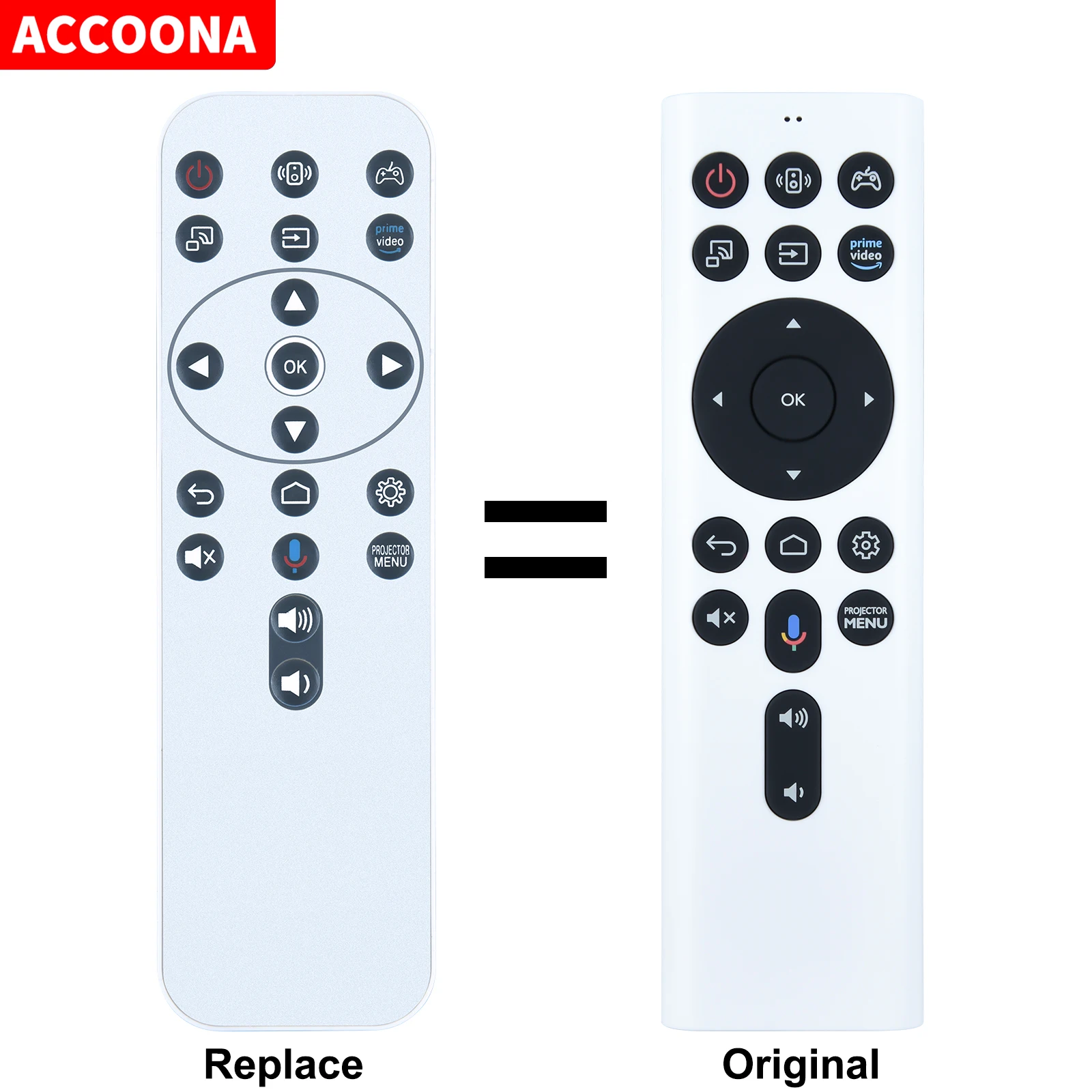 

RCI068 Remote Control for BENQ 5J.JN306.002 X1300i and X3000i game projector