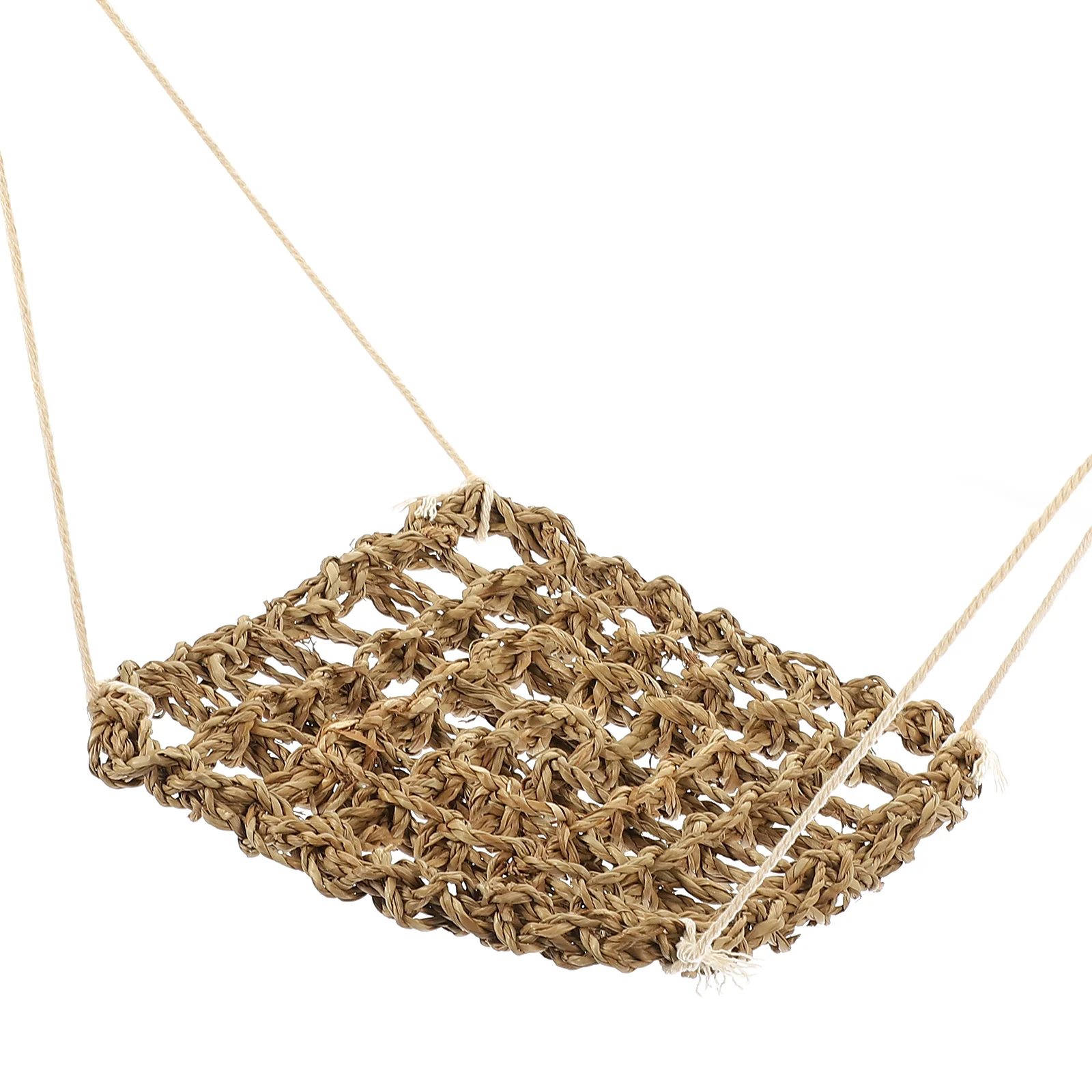 Animal Climbing Toy Mesh Reptile Hammock Reptiles Hanging Bed Funny Triangle Lizard Pet Seagrass Fiber Supplies