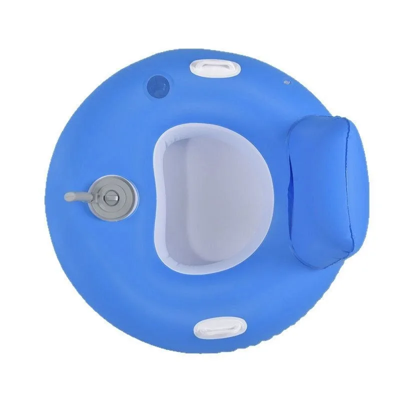 Powerful Motorized Inflatable Pool Floating Seat with Backrest Youth Adult Electric Pool Cruiser Float Lounger Water Ride On Toy